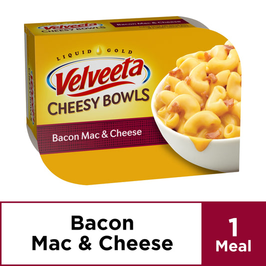 Velveeta Macaroni & Cheese Bacon Bowl; 9 Ounce; 6 Per Case