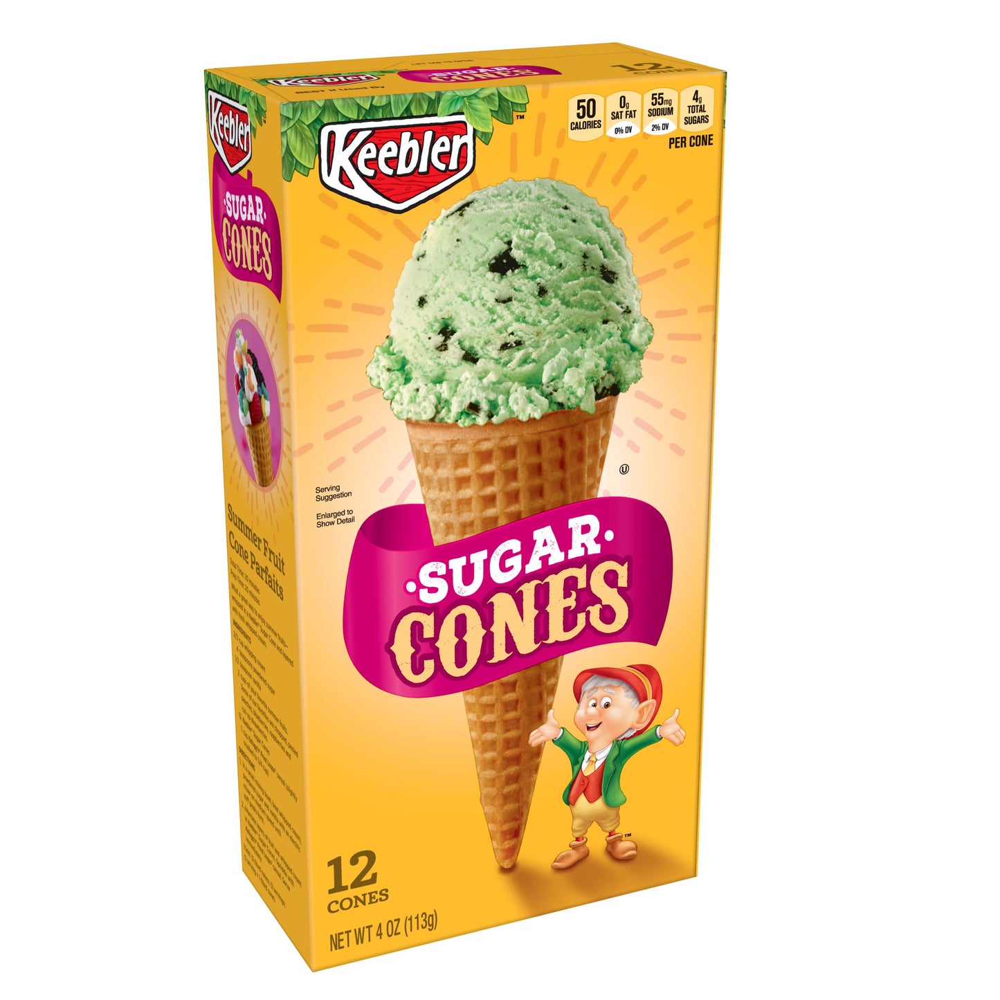 Keebler Cone Sugar 4 Ounce; 4 Ounce; 6 Per Case