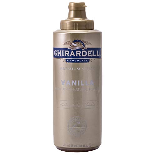 Ghirardelli Premium Sauce Vanilla Bottle; 16 Ounces; 12 Per Case - High Mart Wholesale