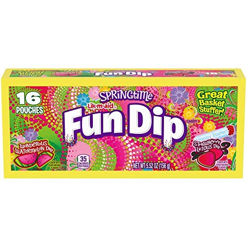 Lik-M-Aid Assorted Easter Fun Dip; 5.52 Ounces; 24 Per Case - High Mart Wholesale