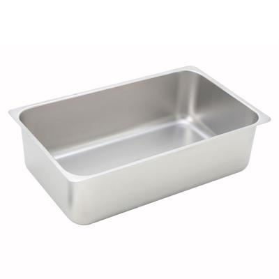 Winco Spillage Pan Full Size Stainless Steel 6" Depth; 6 Each; 1 Per Case - High Mart Wholesale