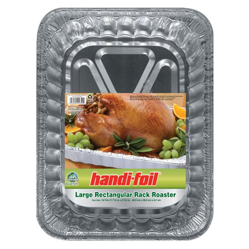 Handi-Foil Large Rectangle Rack Roaster; 16 Each; 1 Per Case - High Mart Wholesale