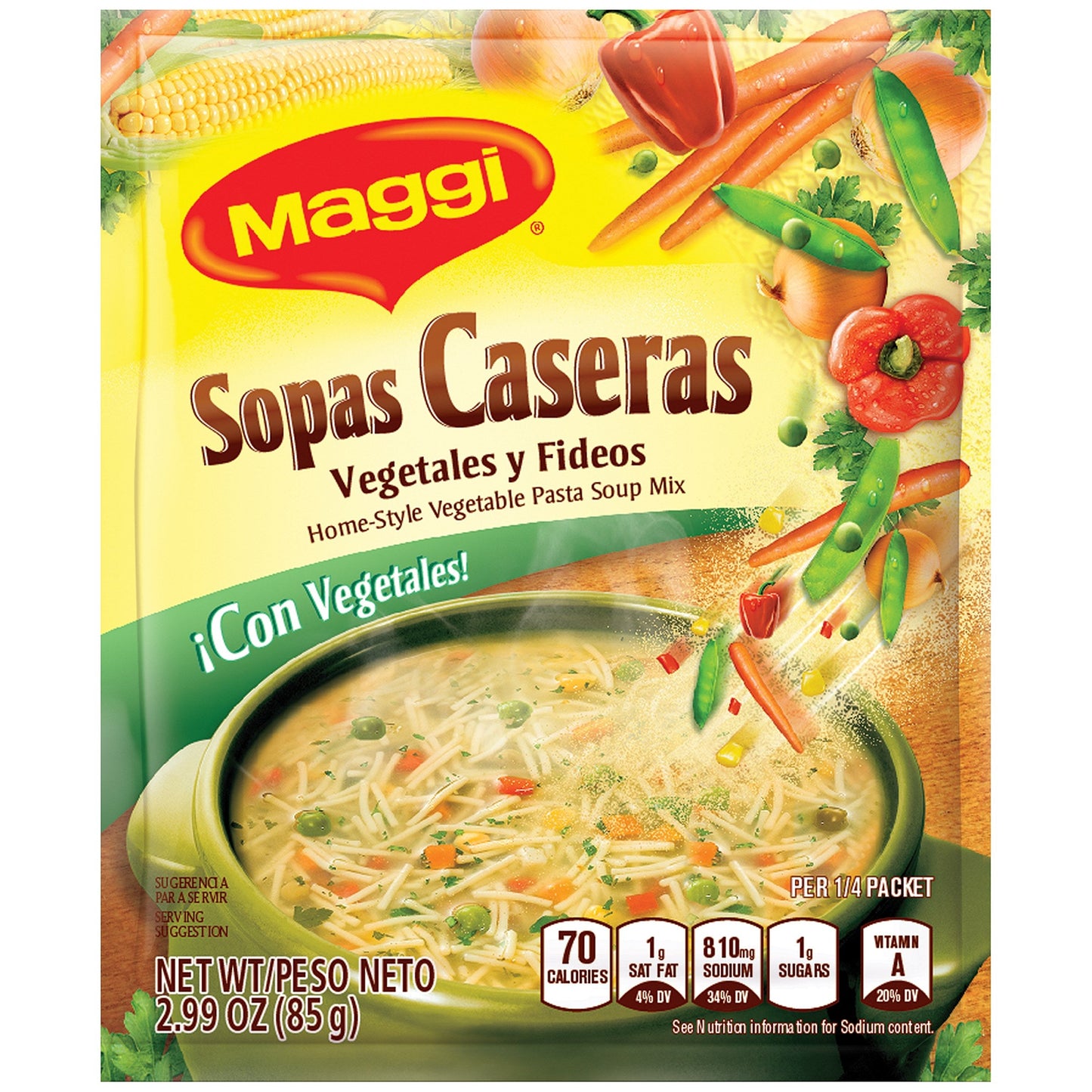 Goya Soup Mix Vegetable Caseras; 2.99 Ounces; 12 Per Case