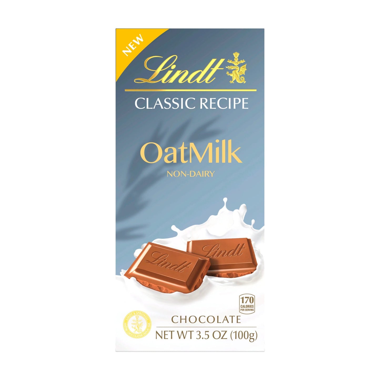 Lindt & Sprungli (Usa) Inc Classic Recipe Oat Milk Plain Chocolate Bar; 3.5 Ounces; 10 Per Box; 8 Per Case