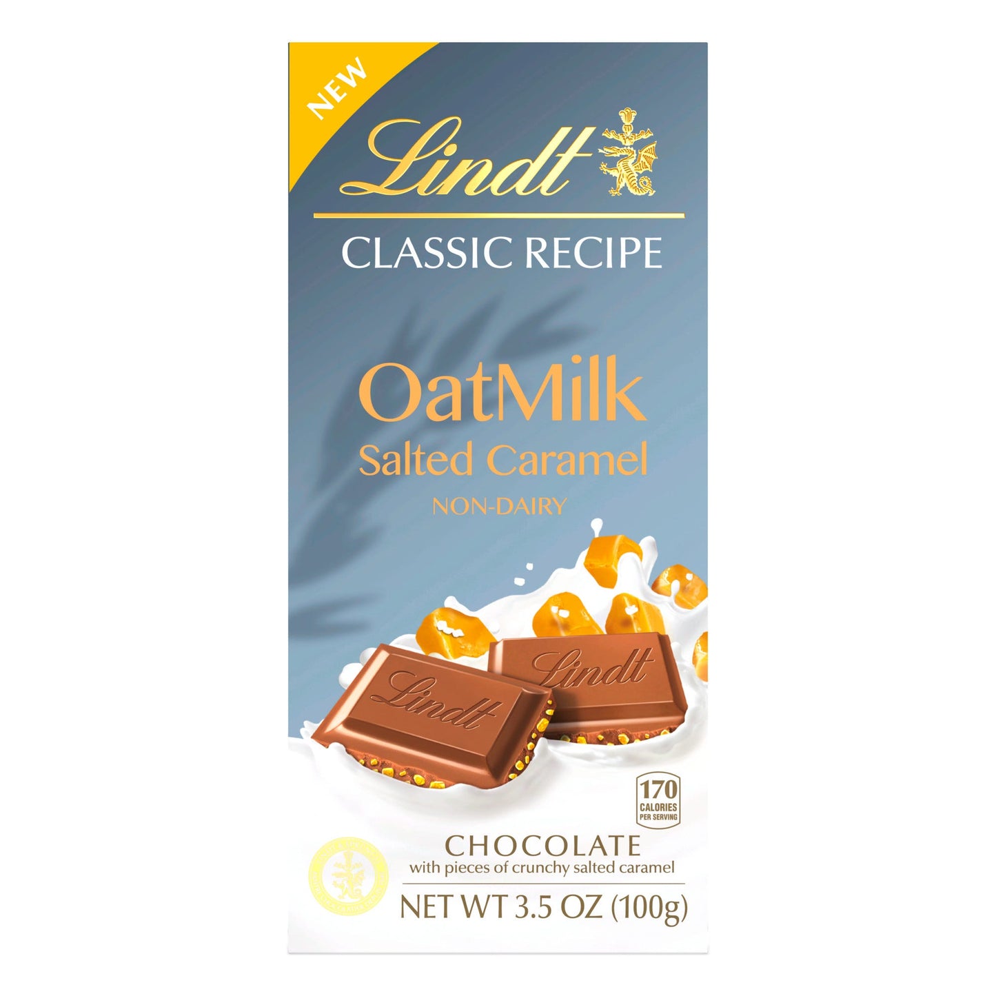 Lindt & Sprungli (Usa) Inc Classic Recipe Oat Milk Salted Caramel Chocolate Bar; 3.5 Ounces; 10 Per Box; 8 Per Case