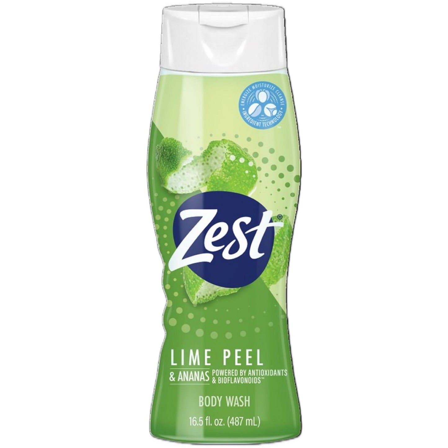 Zest Body Wash Lime Peel; 16.5 Fluid Ounce; 6 Per Case