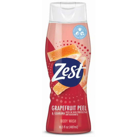 Zest Bodywash Grapefruit Peel; 16.5 Fluid Ounces; 6 Per Case