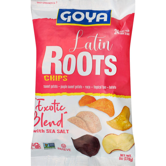 Goya Latin Roots Chips Exotic Blend; 6 Ounces; 6 Per Case - High Mart Wholesale