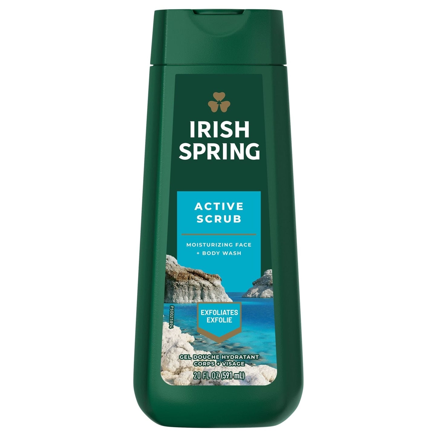 Irish Spring Body Wash Deep Action Scrub; 20 Fluid Ounces; 4 Per Case