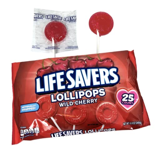 Lifesavers Wild Cherry Pops; 8.8 Ounces; 12 Per Case