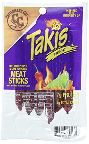 Takis Fuego Meat Sticks; 3 Ounces; 6 Per Box; 6 Per Case - High Mart Wholesale