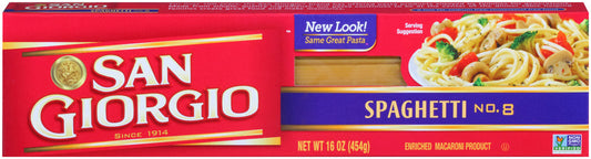 San Giorgio Pasta Spaghetti; 16 Ounces; 20 Per Case