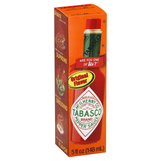 Tabasco Pepper Sauce Tray Hot Sauce Bottle; 5 Fluid Ounce; 12 Per Case