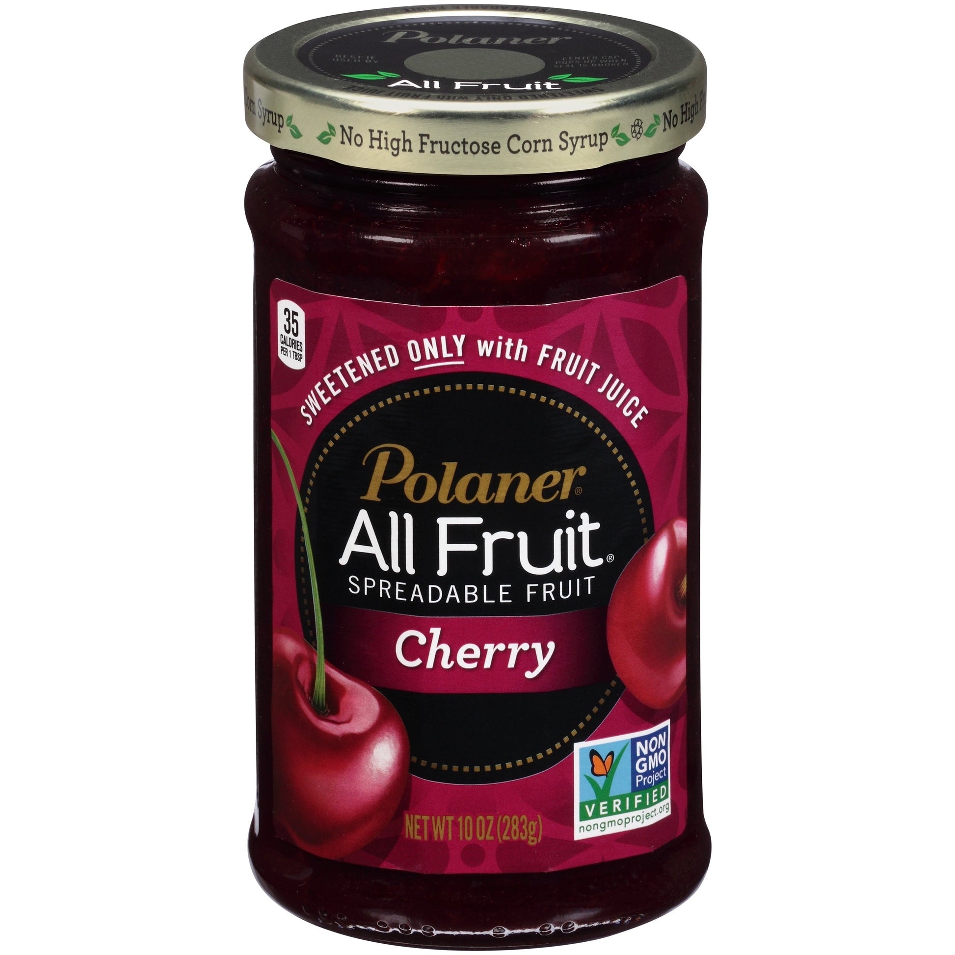 Polaner All Fruit Black Cherry Spread; 10 Ounce; 12 Per Case - High Mart Wholesale