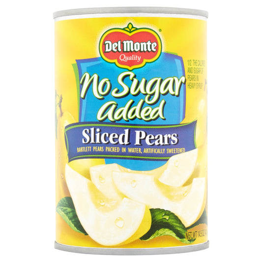 Del Monte Pear Sliced Low Carbotrol; 14.5 Ounces; 12 Per Case