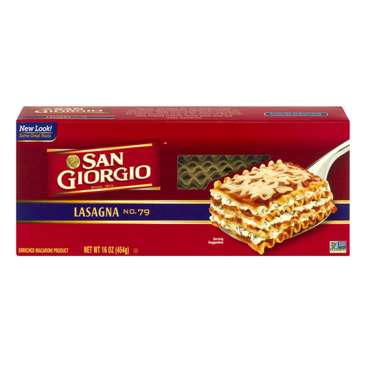 San Giorgio Pasta Lasagne; 16 Ounces; 12 Per Case