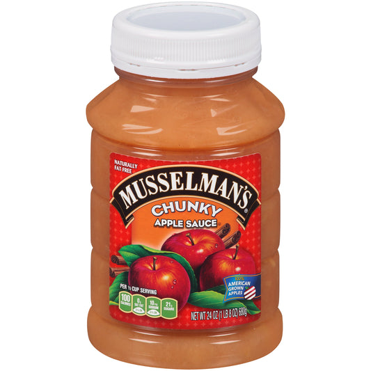 Musselman's Applesauce Chunky Sweetened; 24 Ounces; 12 Per Case