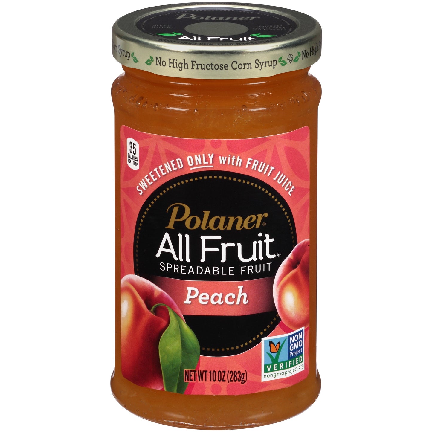 Polaner All Fruit Seeldess Peach Spread; 10 Ounce; 12 Per Case - High Mart Wholesale