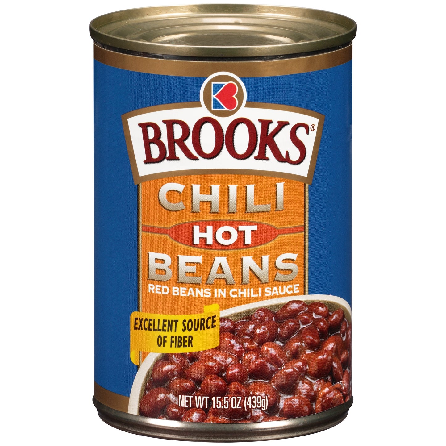 Brooks Chili Beans Hot; 15.5 Ounces; 24 Per Case