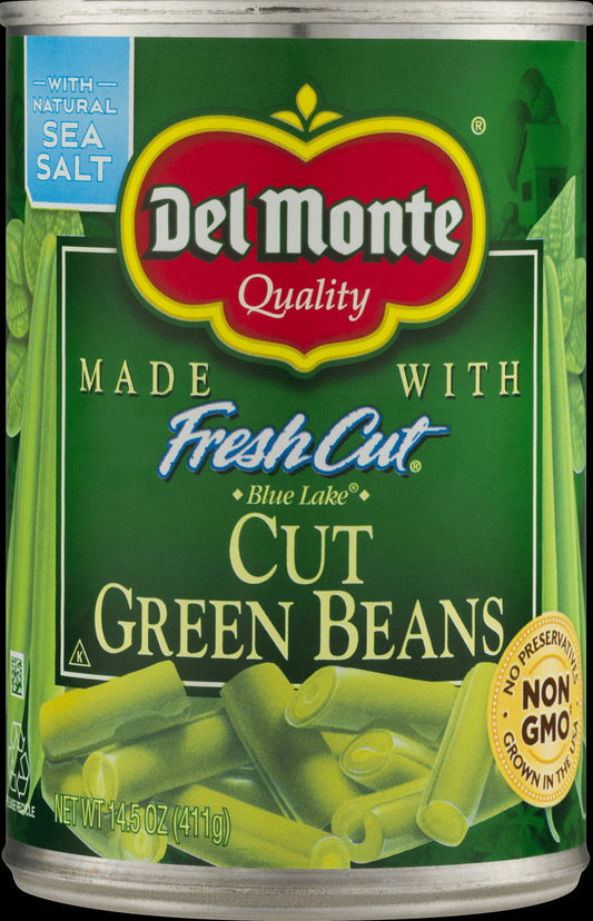 Del Monte Cut Green Beans; 14.5 Ounces; 24 Per Case