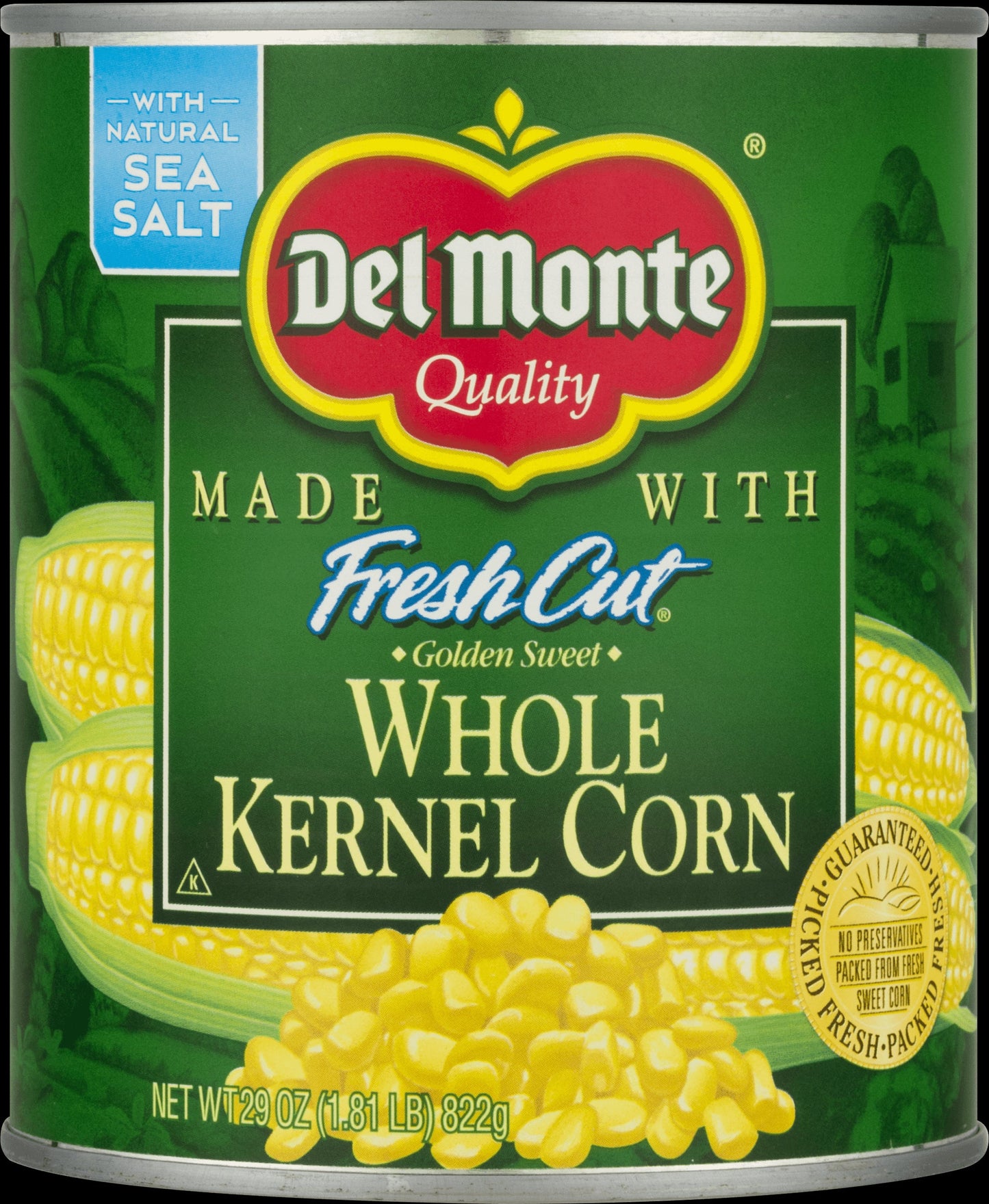 Del Monte Whole Kernal Gold Corn; 29 Ounces; 6 Per Case