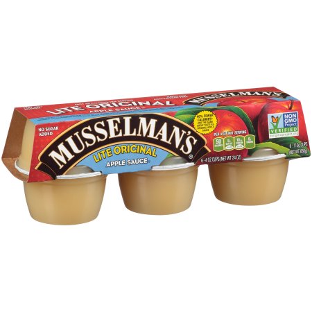 Musselman's Applesauce Unsweetened No Sugar Added 4 Ounce; 24 Ounces; 12 Per Case