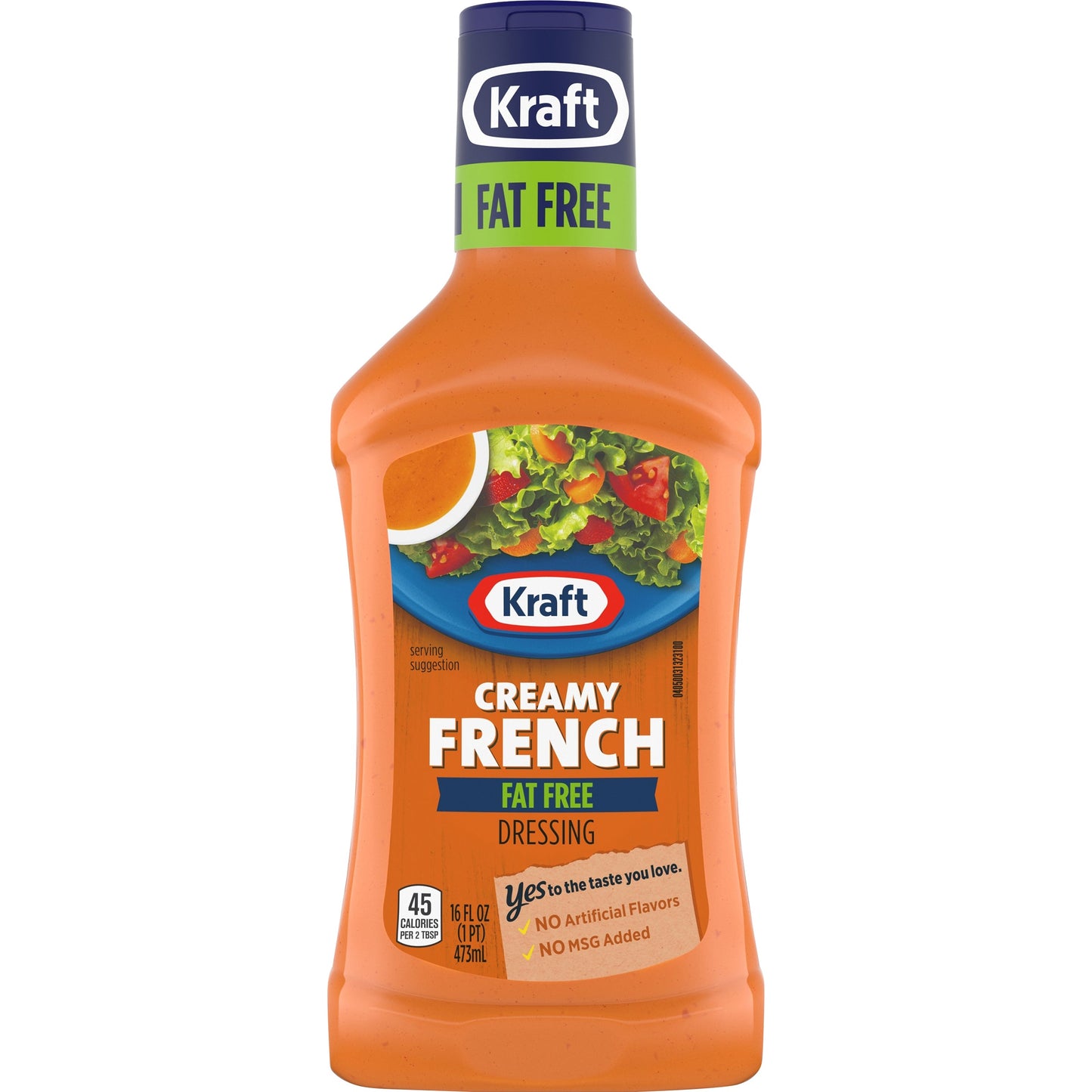 Kraft Fat Free French Dressing Bottle; 16 Fluid Ounce; 6 Per Case