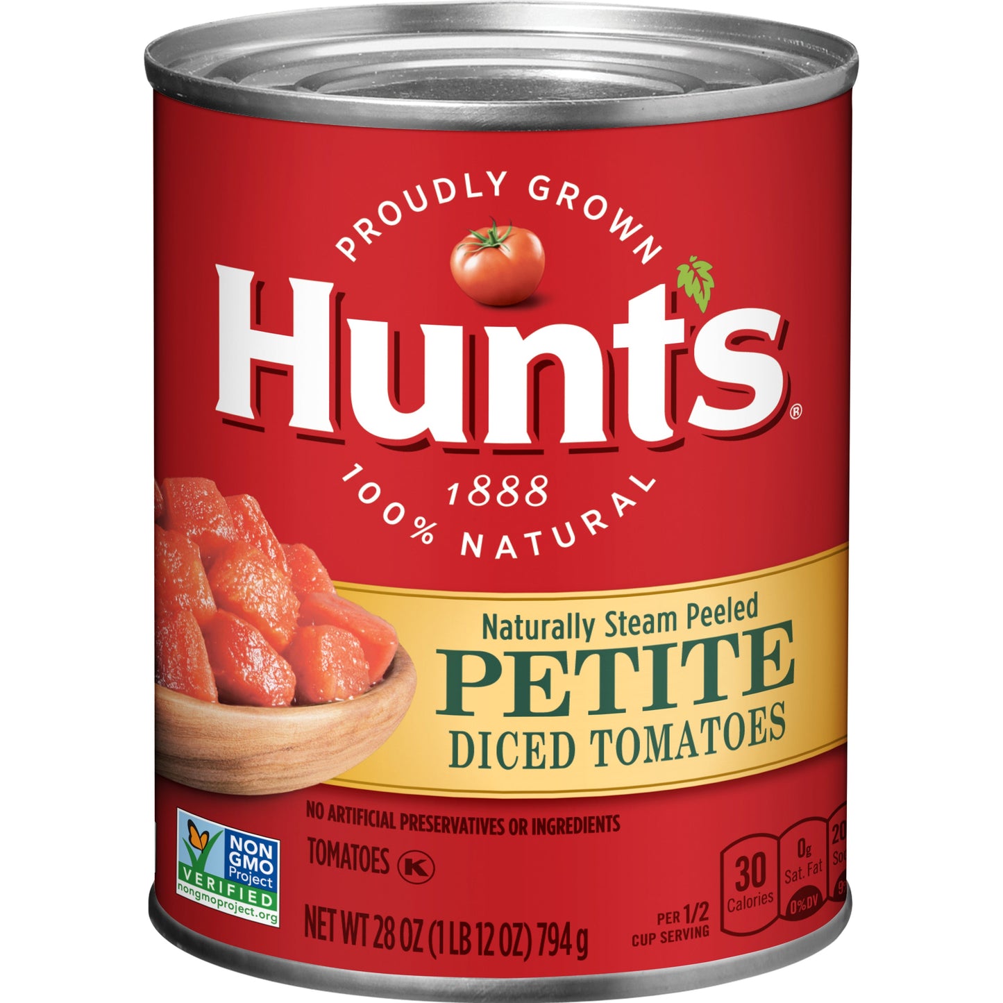 Hunt's Tomato Petite Diced; 28 Ounces; 12 Per Case