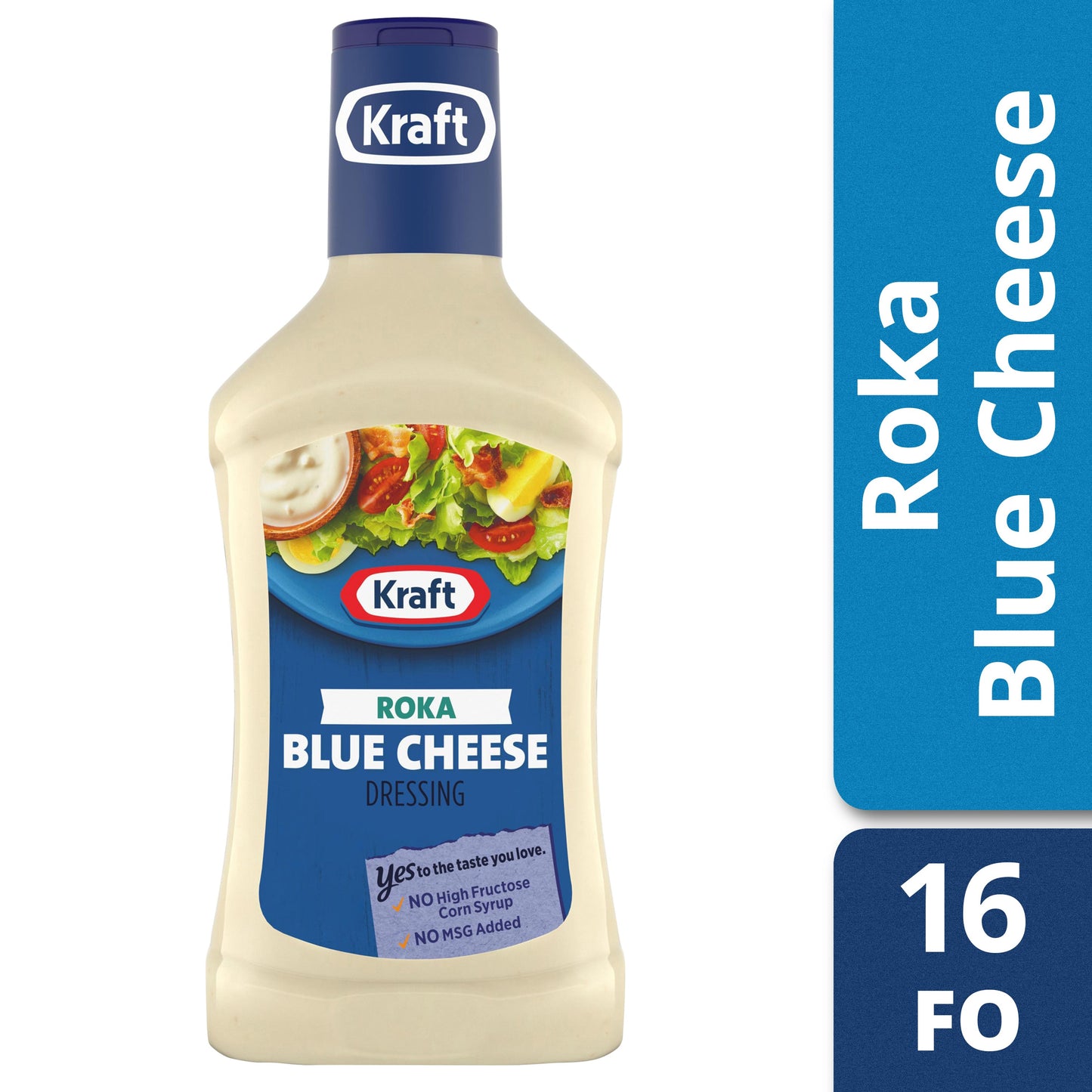 Kraft Roka Cheese Dressing Bottle; 16 Fluid Ounce; 6 Per Case