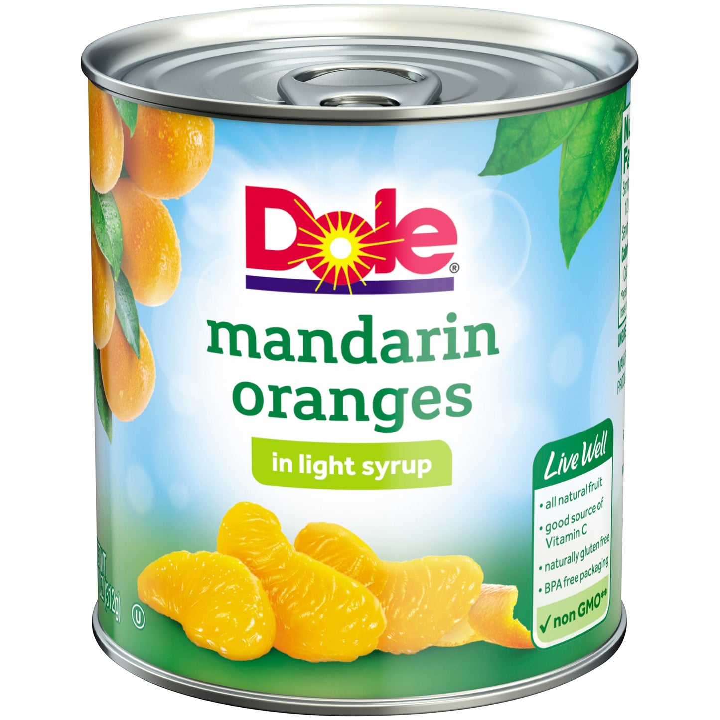 Dole In Light Syrup Mandarin Orange; 11 Ounces; 12 Per Case