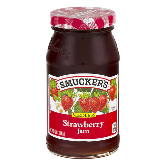 Smucker's Strawberry Jam; 12 Ounces; 12 Per Case - High Mart Wholesale