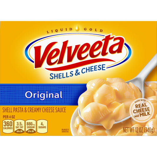 Kraft Velveeta Shells And Cheese; 12 Ounces; 24 Per Case