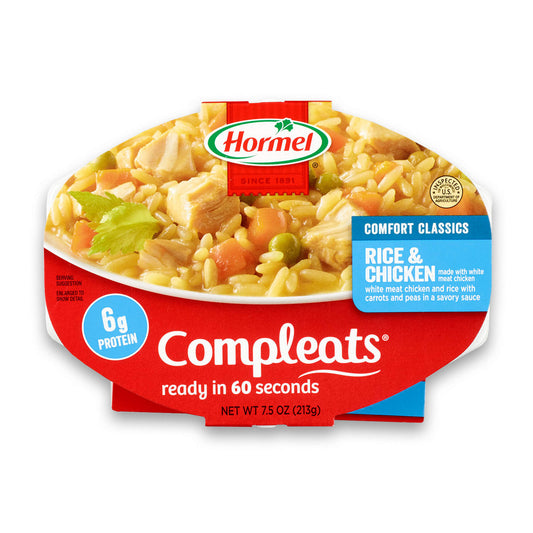 Hormel Compleats Rice & Chicken; 7.5 Ounce; 7 Per Case