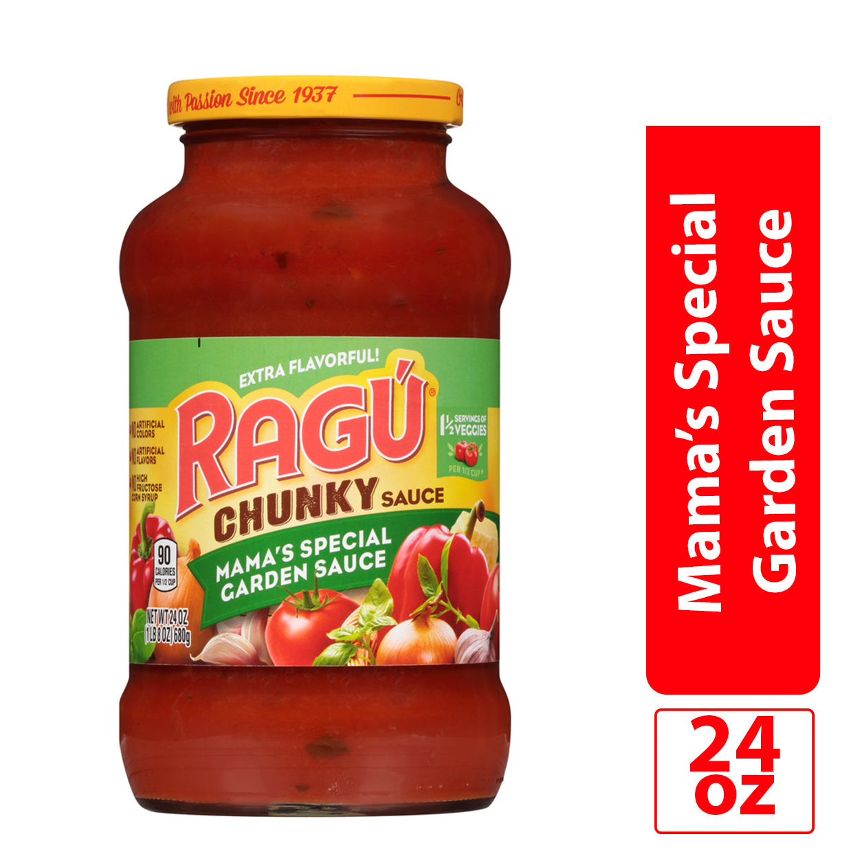 Ragu Sauce Mama's Special Garden; 24 Ounces; 12 Per Case