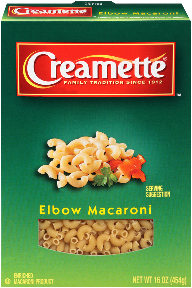 Creamette Pasta Elbows 16 Ounces; 16 Ounces; 20 Per Case