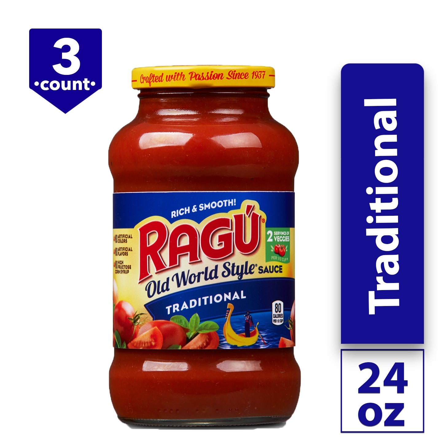 Ragu Sauce Traditional Old World Style; 24 Ounces; 12 Per Case