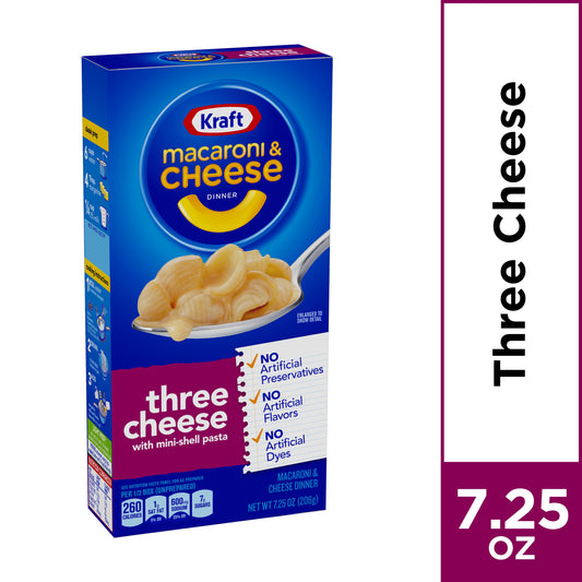 Kraft Kraft Entree Mac N Cheese Three Cheese; 7.25 Ounces; 24 Per Case