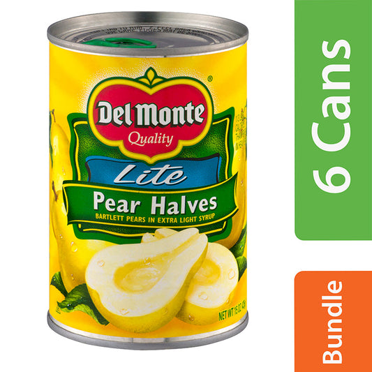 Del Monte Lite Pear Halves; 15 Ounces; 12 Per Case