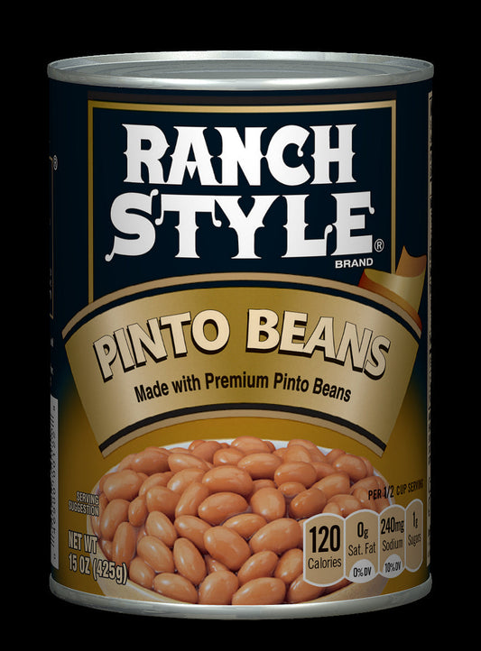 Ranch Style Premium Pinto Beans; 15 Ounces; 12 Per Case - High Mart Wholesale