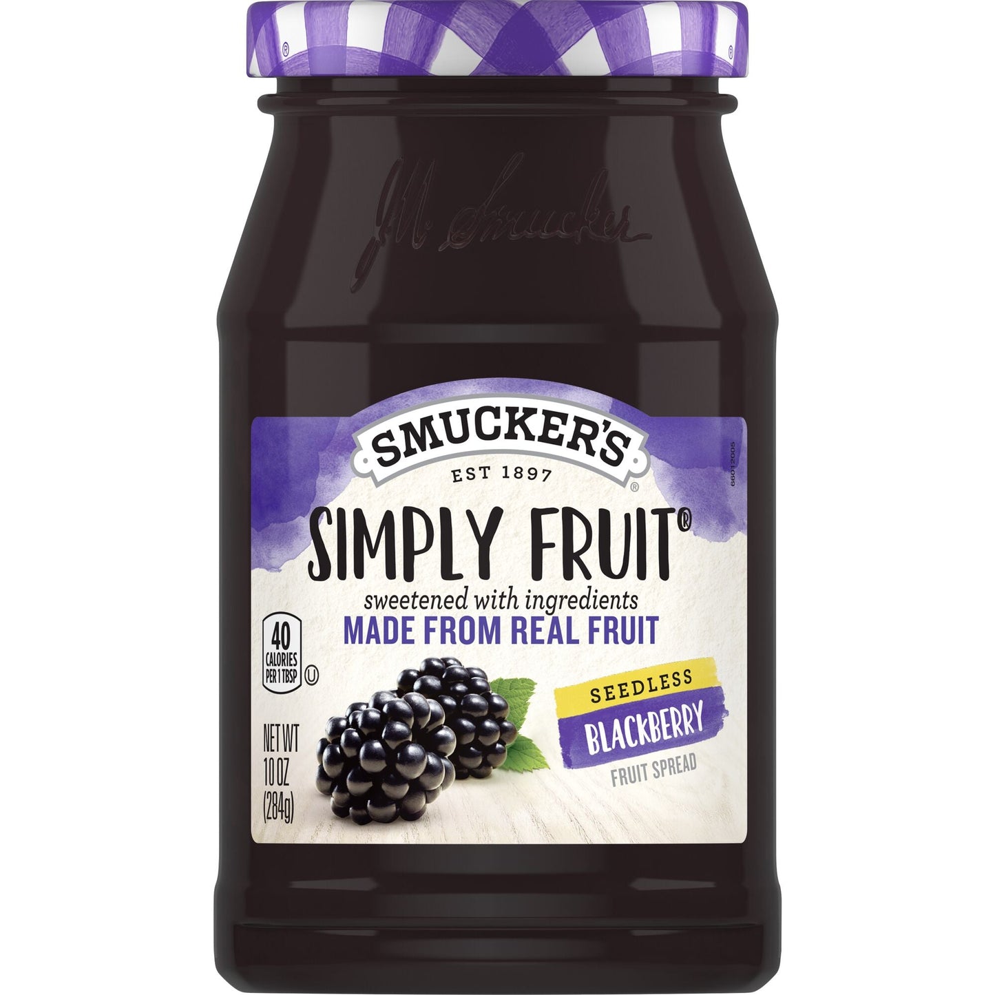 Smucker's Simply Fruit Seedless Blackberry; 10 Ounces; 8 Per Case - High Mart Wholesale