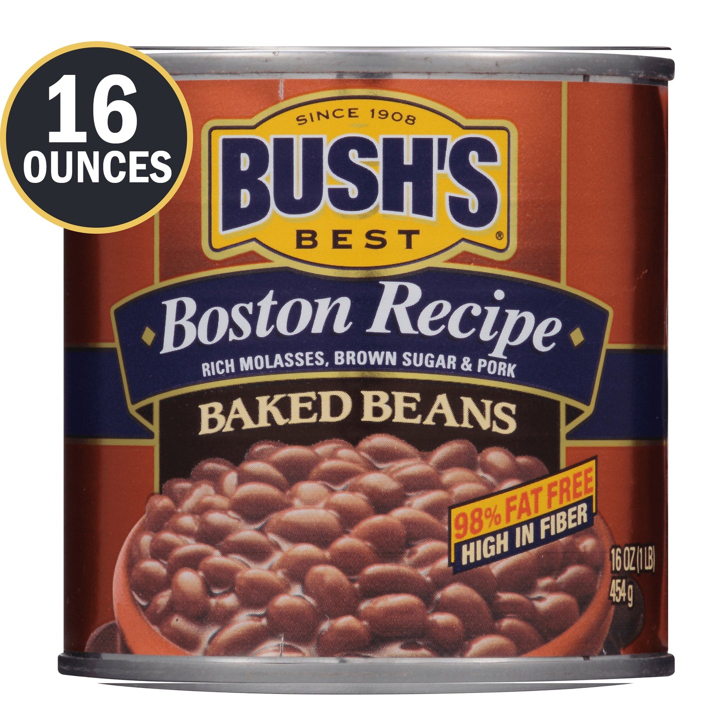 Bush's Best Boston Style Baked Beans; 16 Ounce; 12 Per Case