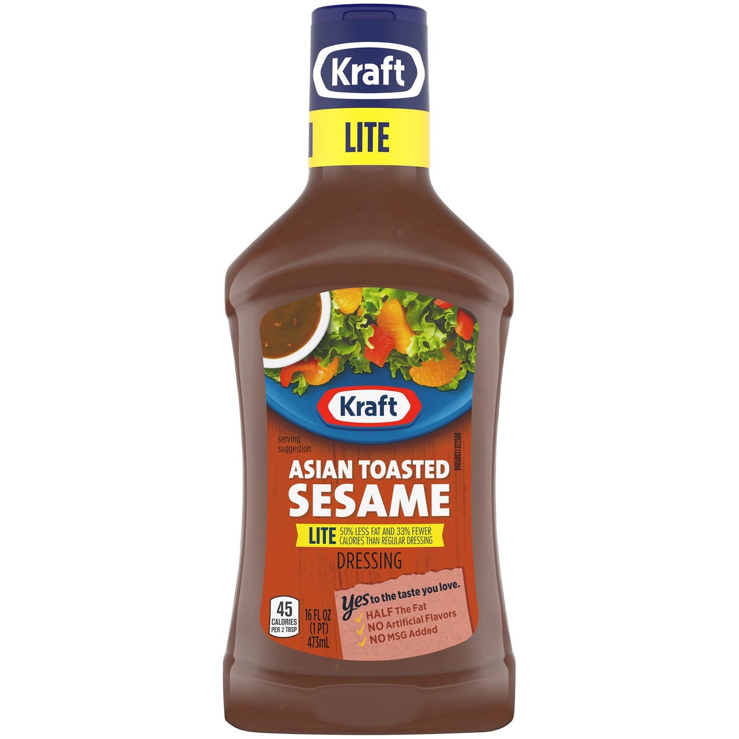 Kraft Light Asian Toasted Sesame Dressing Bottle; 16 Fluid Ounce; 6 Per Case