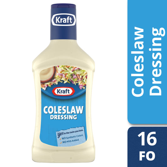 Kraft Coleslaw Dressing Bottle; 16 Fluid Ounce; 6 Per Case