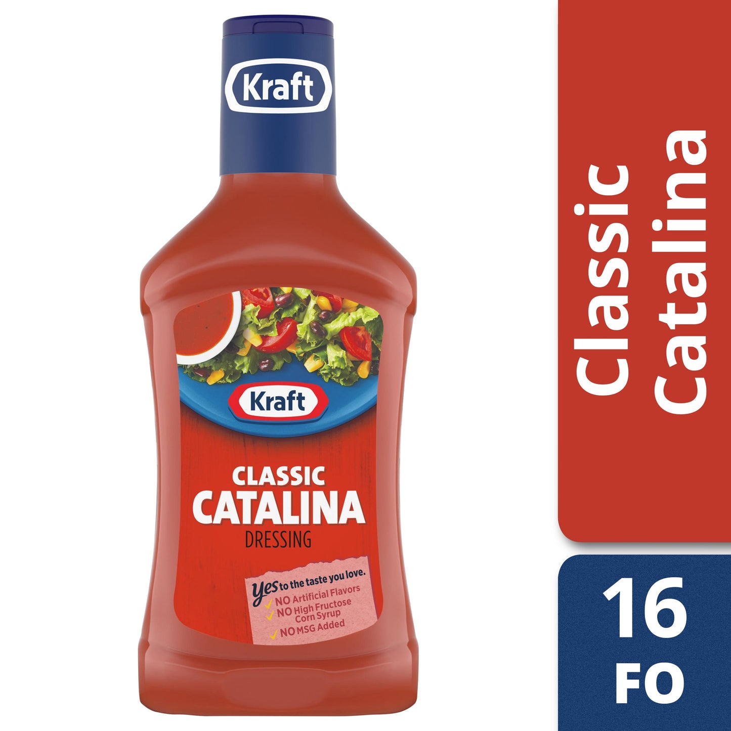 Kraft Catalina Dressing Bottle; 16 Fluid Ounce; 6 Per Case