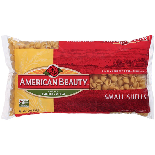 American Beauty Pasta Small Shell Roni; 16 Ounces; 12 Per Case