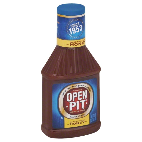 Open Pit Honey Bbq Sauce Bottle; 18 Fluid Ounce; 12 Per Case - High Mart Wholesale