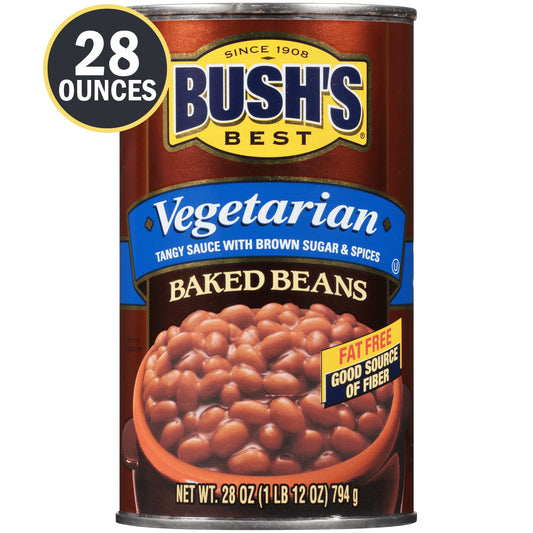 Bush's Best Vegetarian Baked Beans; 28 Ounces; 12 Per Case
