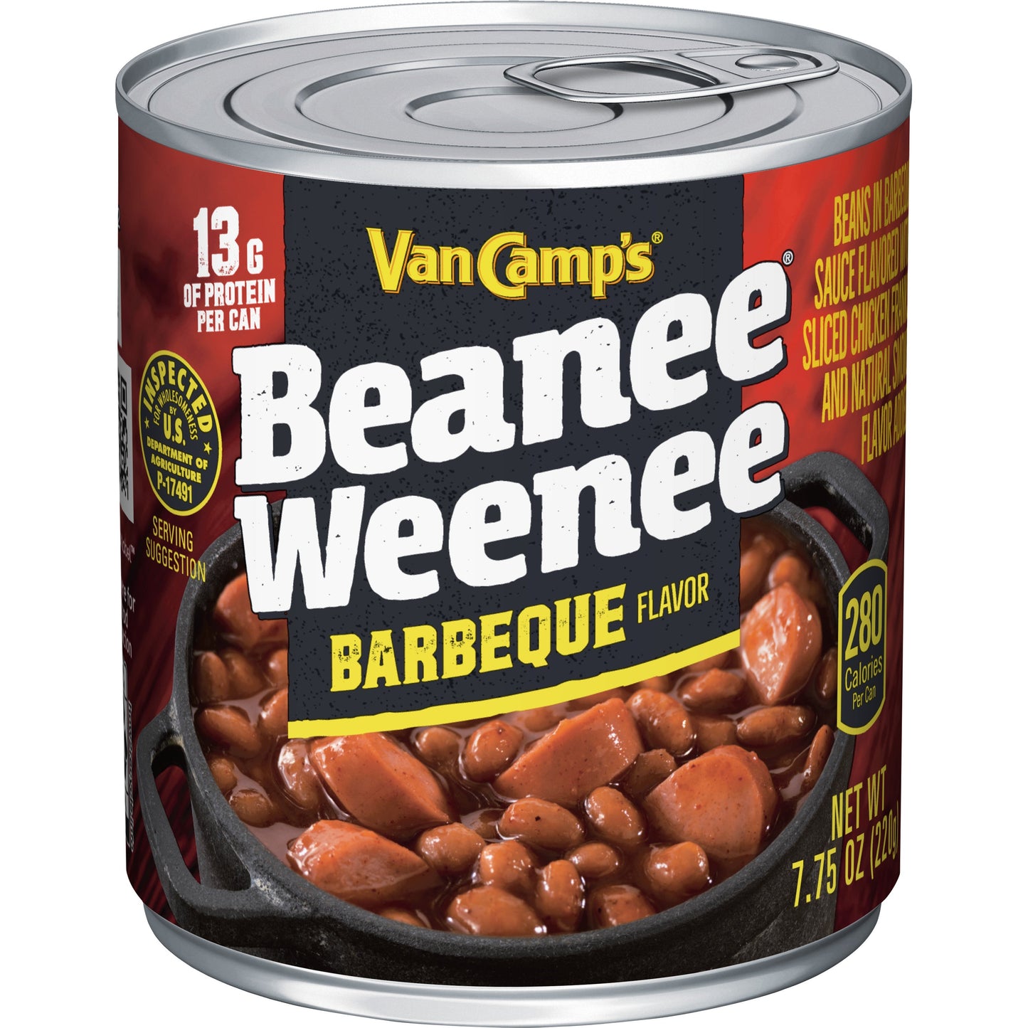Van De Kamp's Van Camp Beanee Weenees Barbecue; 7.75 Ounces; 24 Per Case - High Mart Wholesale