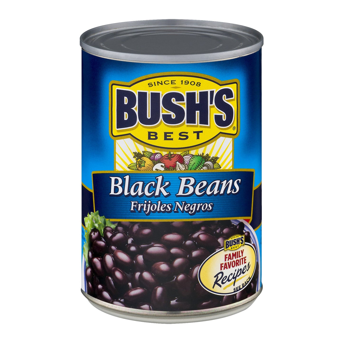 Bush's Best Original Black Beans; 15 Ounces; 12 Per Case