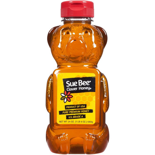 Sue Bee Squeeze Bear Honey Bottle; 24 Ounce; 12 Per Case